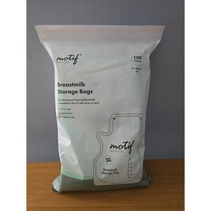 Motif Medical Breast Milk Storage Bags 8oz Single Use Bags 100 count BPA-FreeNEW